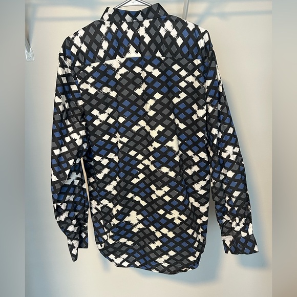 Bugatchi Black and Blue Checkered Shirt Jacket - Picture 6 of 6